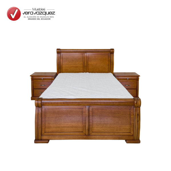 Cama Astrid Plz Con Veladores Muebles Vera V Zquez