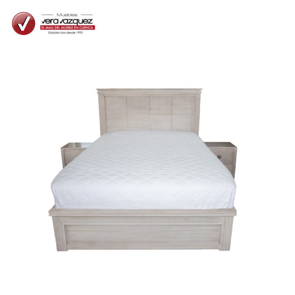 Cama Latifa Plz Con Veladores Y Cajones Al Piso Muebles Vera