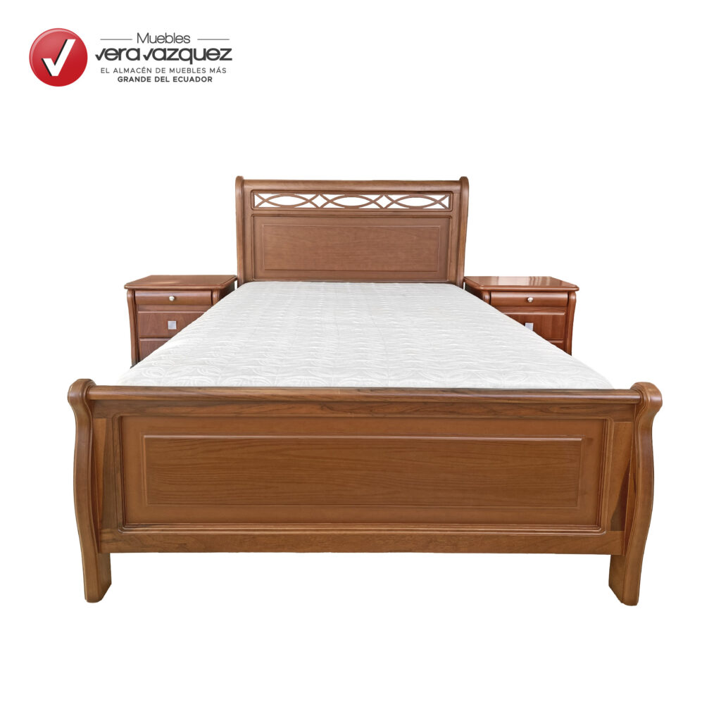 Cama Zinerva Plz Con Veladores Muebles Vera V Zquez