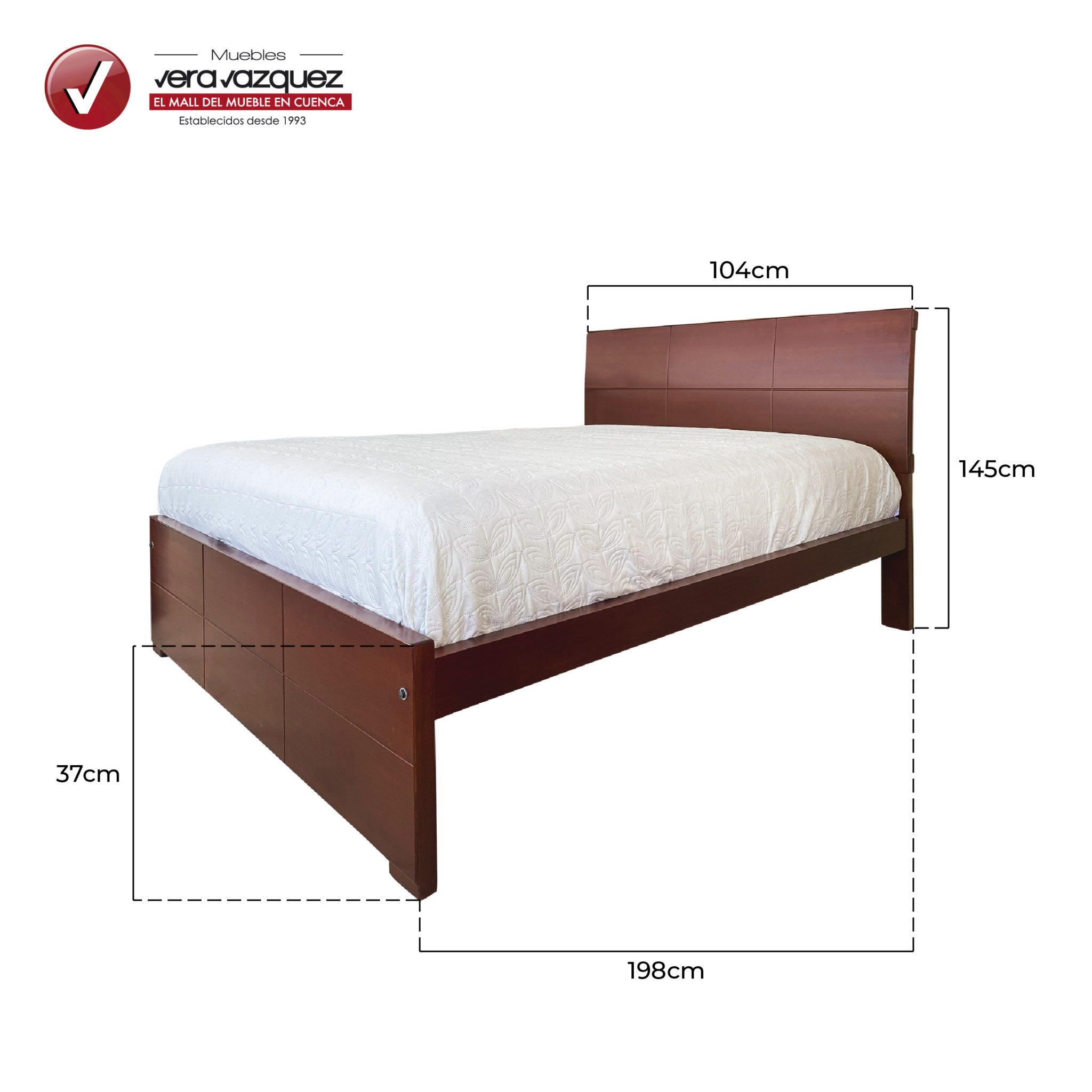 CAMA LINEAL 2 PLZ SIN VELADORES Muebles Vera Vázquez